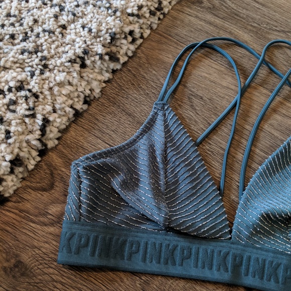 Bandeau (Soutien-gorge) Victoria's Secret PINK - Teal Brillant - Taille M - Neuf Avec étiquettes